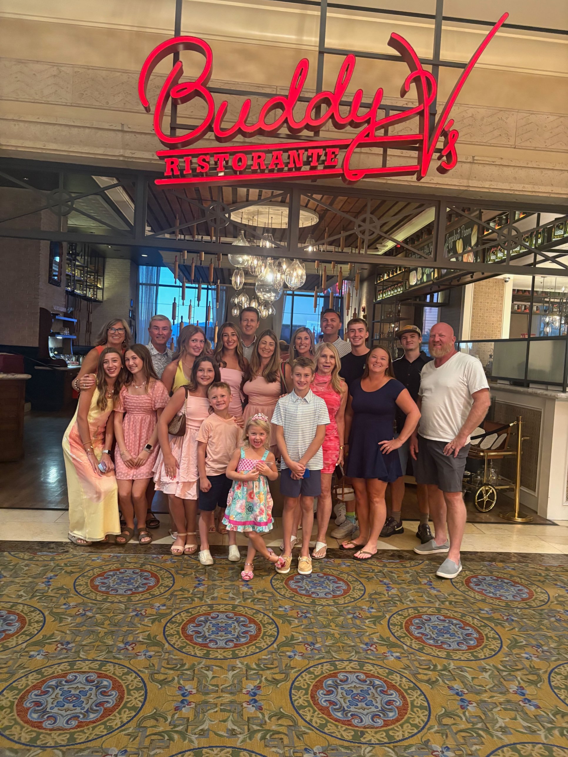 Family group in Las Vegas